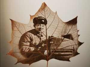 人物系列激光叶雕